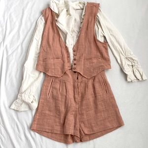 We The Free shorts and vest set